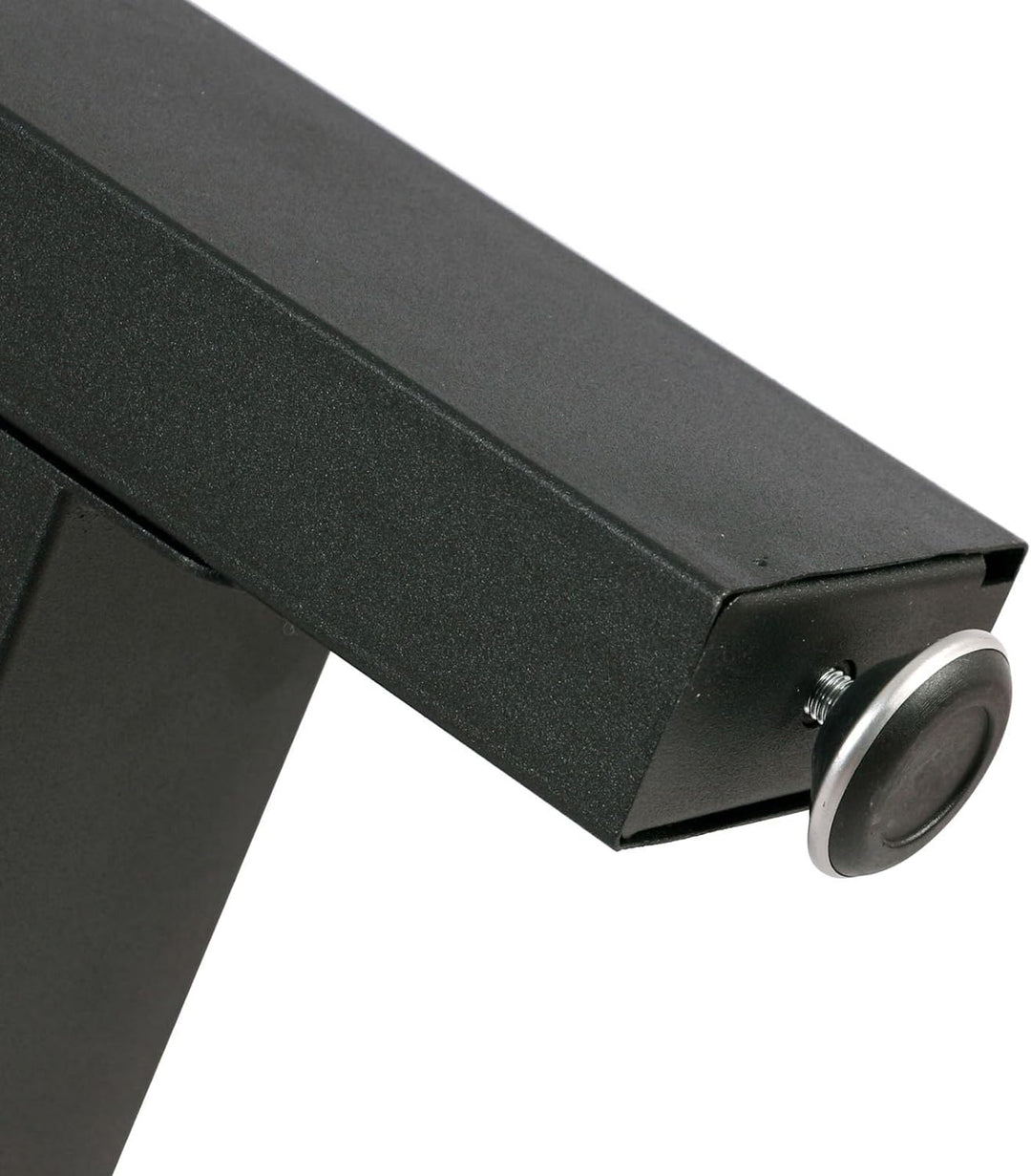 Wiltec Tischkufen Tischbeine aus Vierkantprofilen 60x72cm lackierter Stahl klarlackbeschichtet Tisch