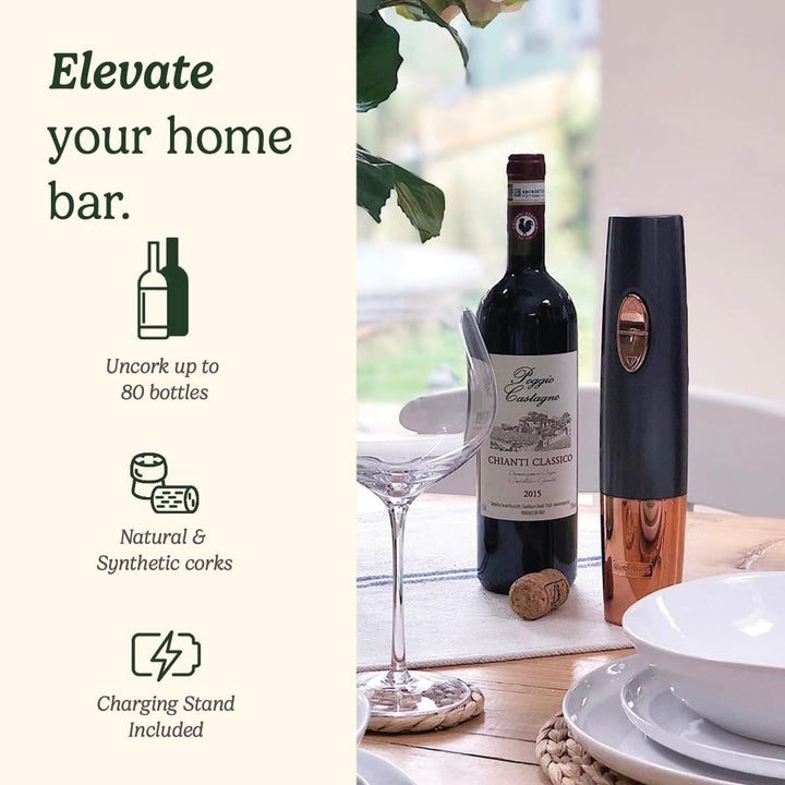 Cuisinart CWO50U Automatischer Weinöffner mit Vakuumiergerät, wiederaufladbar,