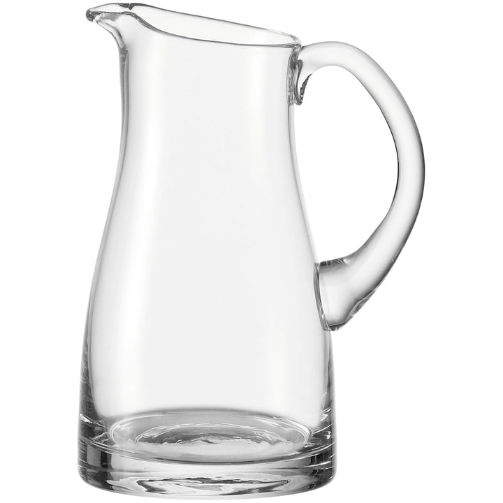 Leonardo Liquid Krug, handgefertigter Glas-Krug, Wasser-Karaffe mit Henkel im klassischen Design, 13