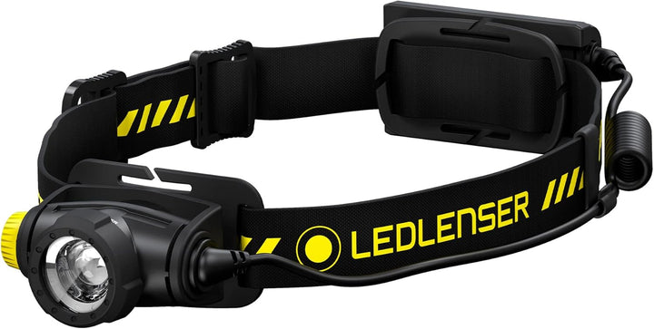 Ledlenser H5R Work Robust Stirnlampe LED, aufladbar mit Lithium Akku, wasserdicht IP67, 500 Lumen, h