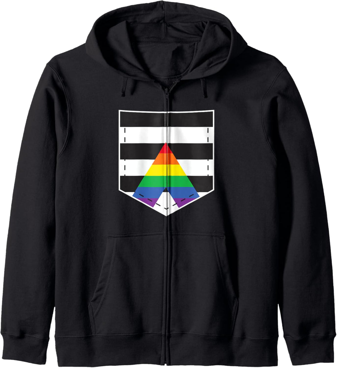 LGBTQ Straight Ally Flaggentasche – LGBTQIA+ Straight Ally Kapuzenjacke