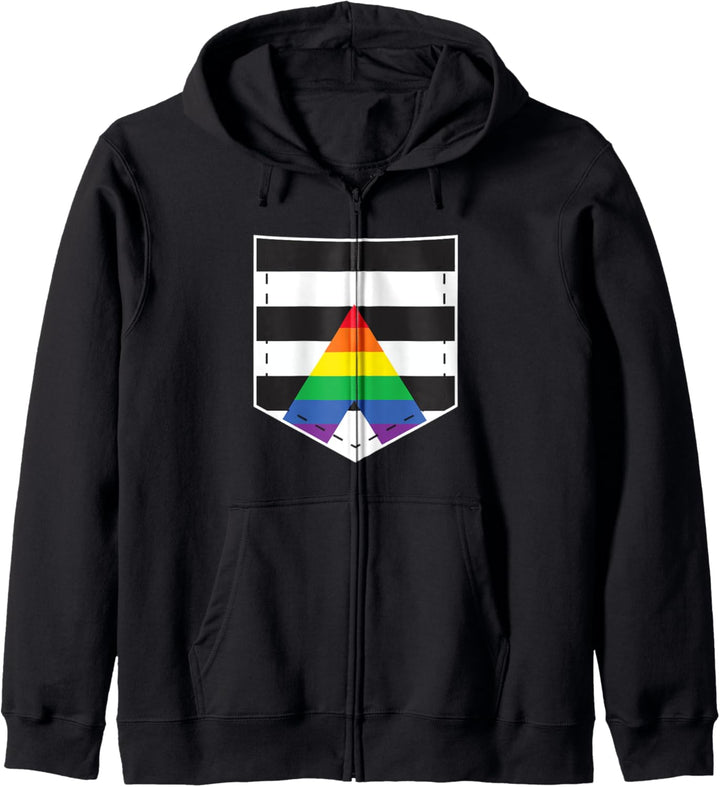 LGBTQ Straight Ally Flaggentasche – LGBTQIA+ Straight Ally Kapuzenjacke