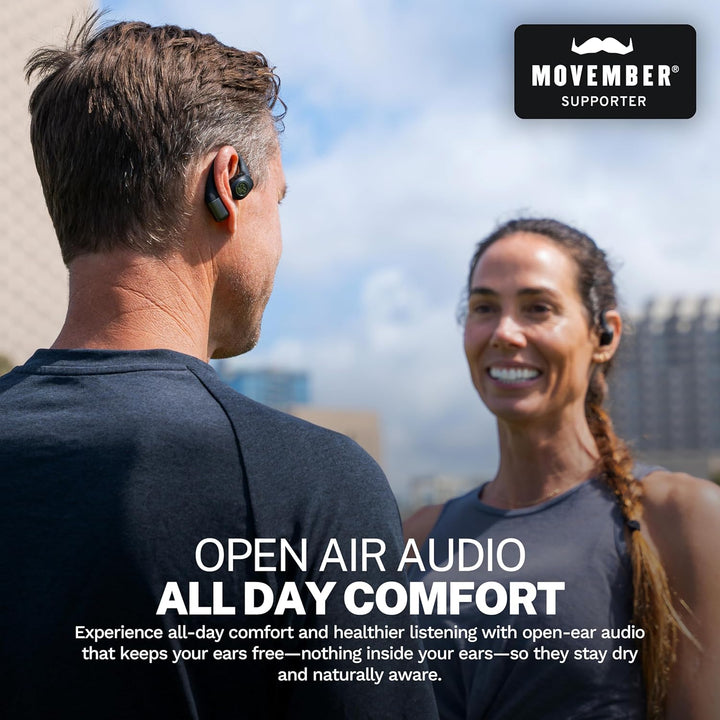 JLab Epic Open Sport Kopfhörer – Kabellose Open-Ear Sportkopfhörer mit Ohrbügeln, 30 Std. Laufzeit,