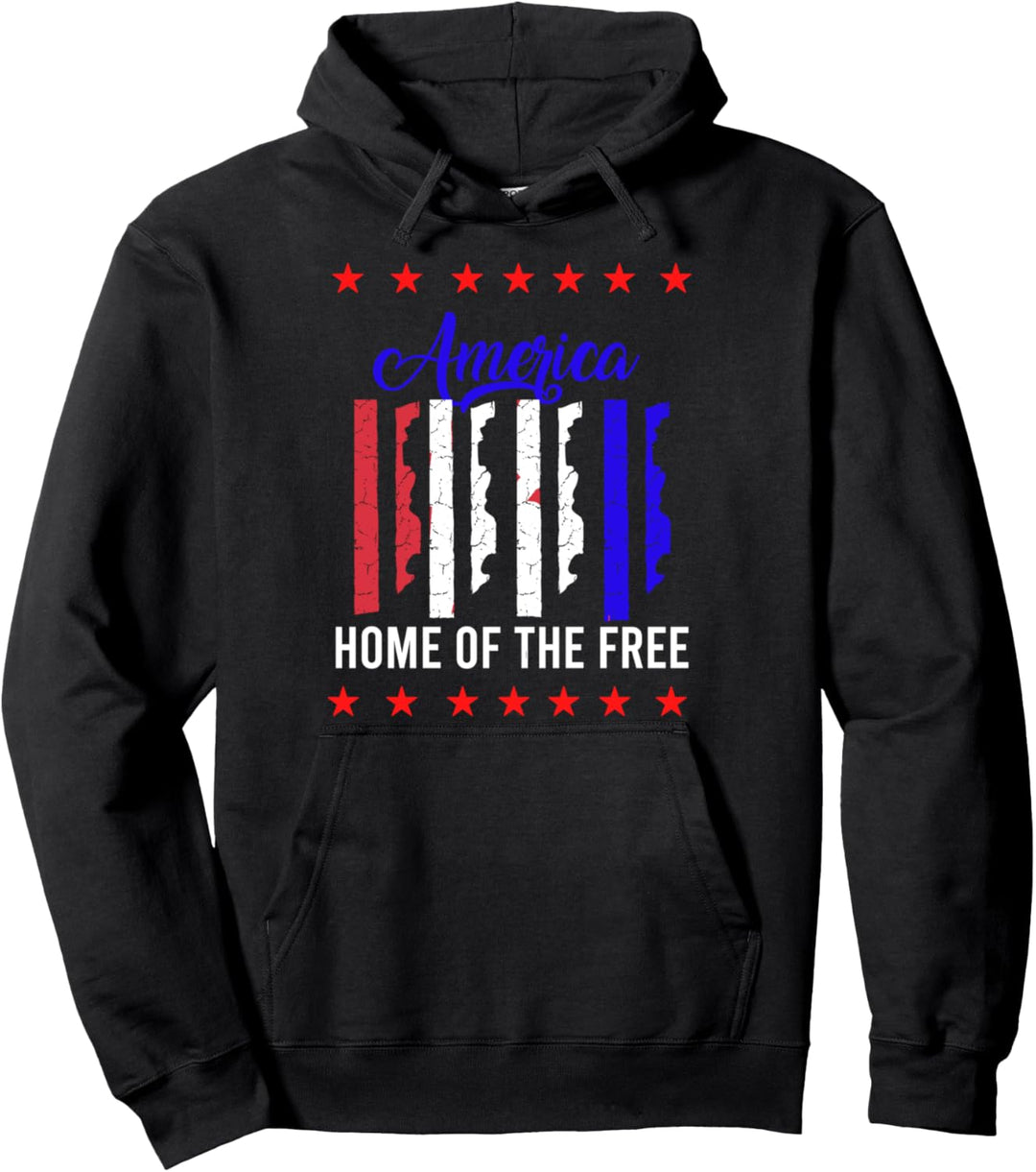 Amerika Feiertag Heimat Frei Patriotisch Vereinigte Staaten Pullover Hoodie