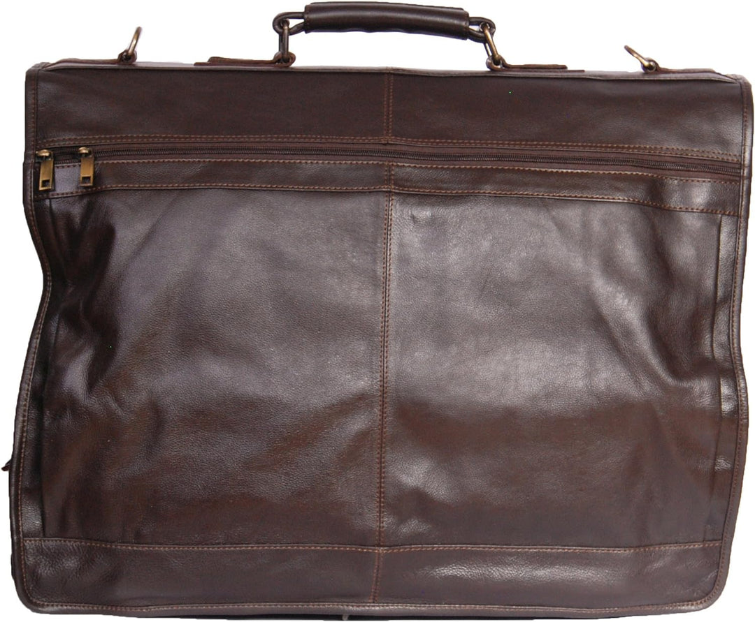 House Of Leather , Damen Herren Unisex-Erwachsene Kleidertasche braun braun L