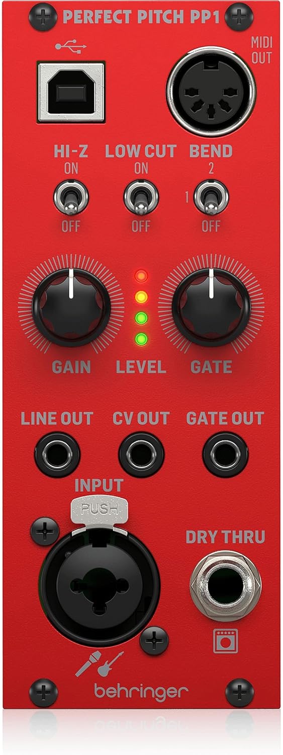 Behringer PERFECT PITCH PP1 Gitarren- und Audio-zu-MIDI-, USB- und CV-Konvertermodul für Eurorack