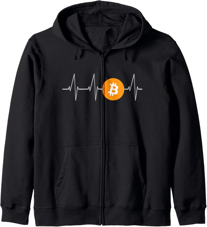 Bitcoin Love BTC Heartbeat Crypto Trader Investor #bitcoin Kapuzenjacke