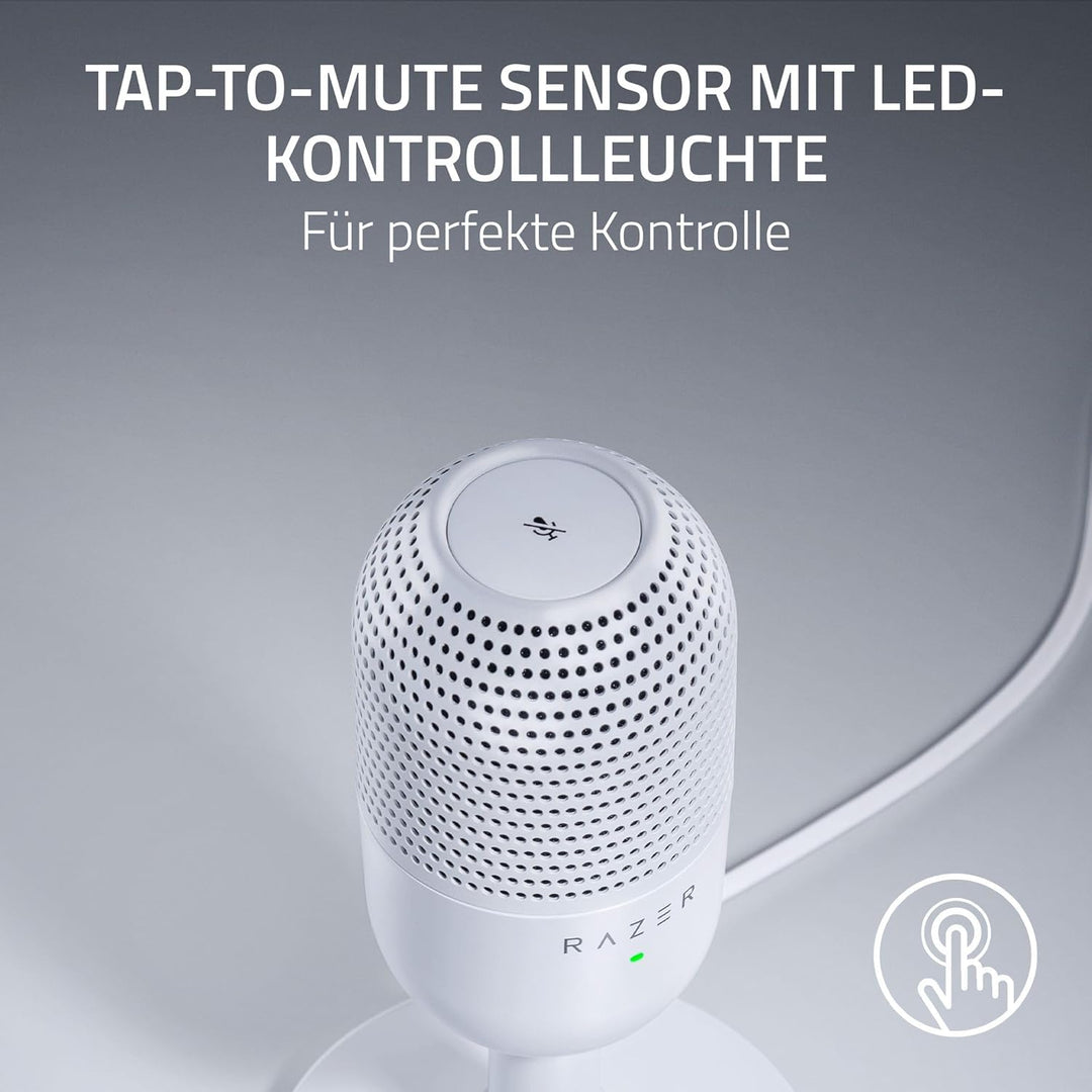 Razer Seiren V3 Mini - Ultrakompaktes USB-Mikrofon (14mm Kondensatormikrofon, Supernierencharakteris