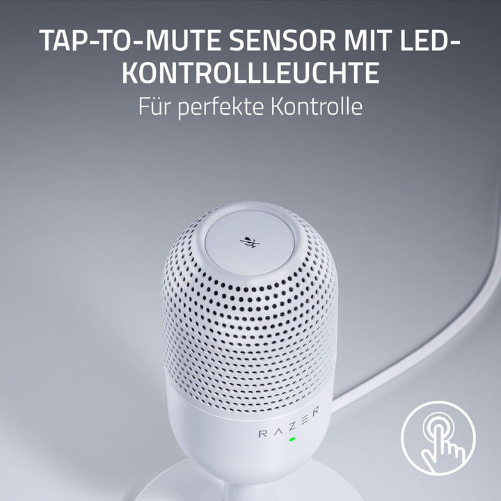 Razer Seiren V3 Mini - Ultrakompaktes USB-Mikrofon (14mm Kondensatormikrofon, Supernierencharakteris