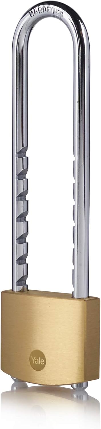 Yale - Y110B/50/155/1/B Standardsicherheit 50 mm Messing Vorhängeschloss, Einstellbarer & abnehmbare