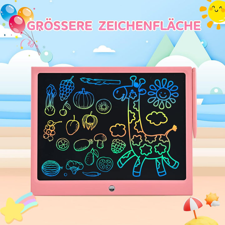15 Zoll LCD Schreibtafel Kinder, RaceGT Schreibtafel Kinder, Maltafel Zaubertafel, Zeichenblock Kind