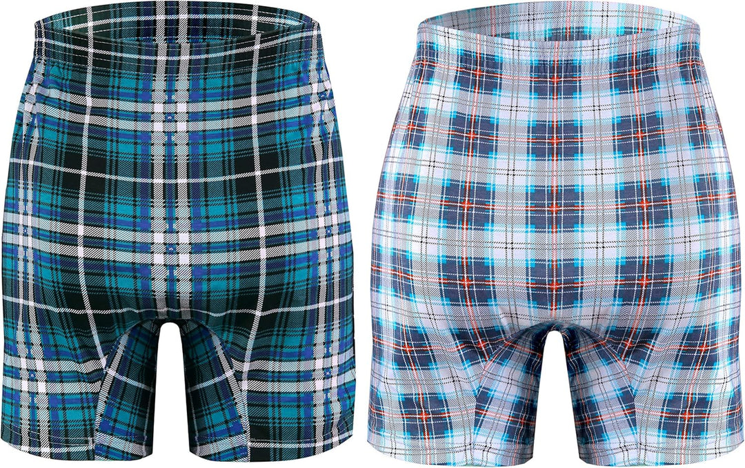 sesto senso Schlafanzughose Herren Kurz Baumwolle Pyjamahose 1er 2er Pack XL 2er Pack - Kariert 1 +
