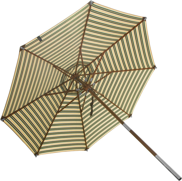 anndora® Sonnenschirm Gastronomie - UV Schutz + Winddach Grössenwahl gestreift Grün Weiss Gelb 3,5m