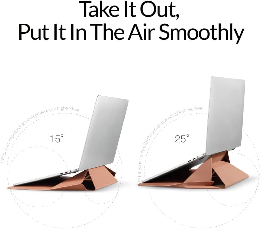 MOFT Laptop Carry Sleeve & Invisible Stand, Expandable Storage, Two Adjustable Angles, Ultra-Slim St