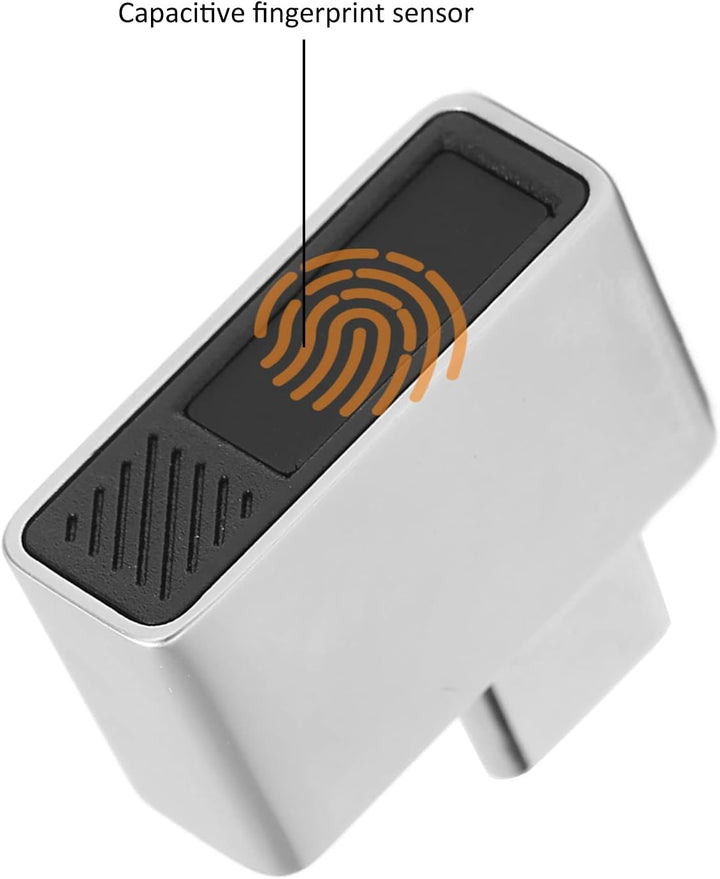 USB-Fingerabdruckleser für Windows 10, 0,5S 360°-Erkennung Typ C Hallo Fingerabdruckscanner, Fingera