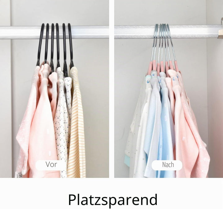 30 Stück Anti-Rutsch-Kinder-Kleiderbügel aus Samt, Ultra-schlanke, platzsparende Baby-Kleiderbügel a