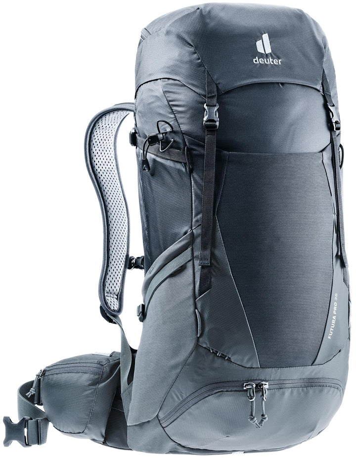 deuter Herren Futura Pro 36 Wanderrucksack (1er Pack) 36 L Black-graphite, 36 L Black-graphite