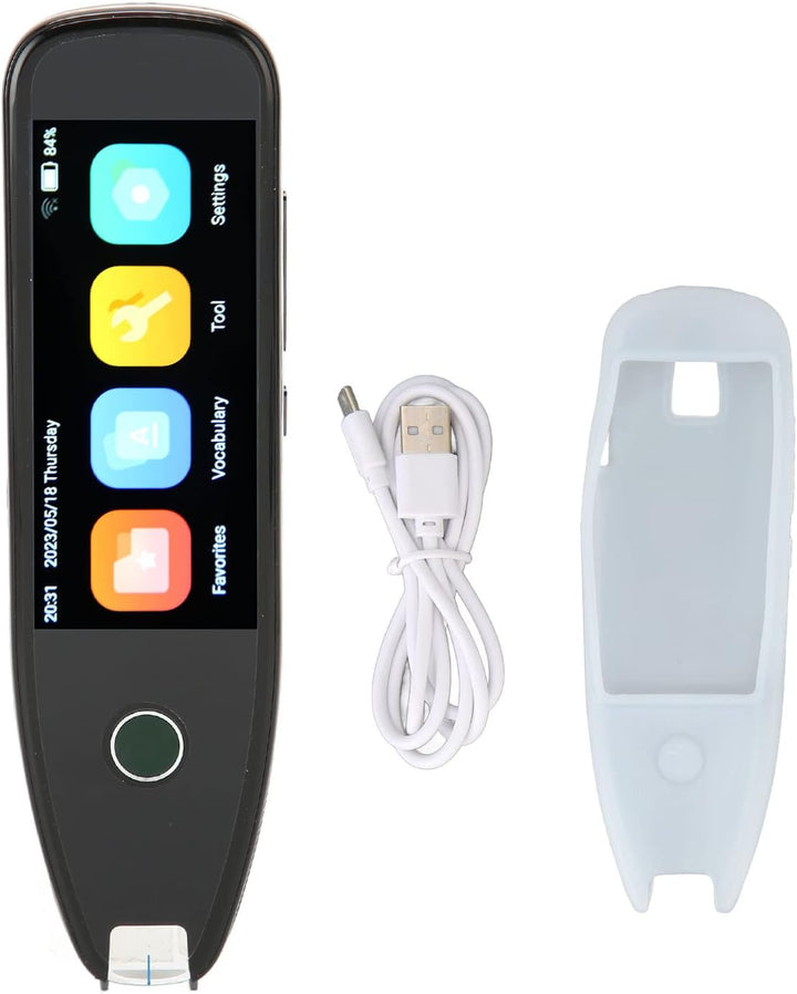 Übersetzungsstift-Scanner, 134-Sprachen-Übersetzungsgerät mit 3,5-Zoll-Touchscreen, Bluetooth-Offlin
