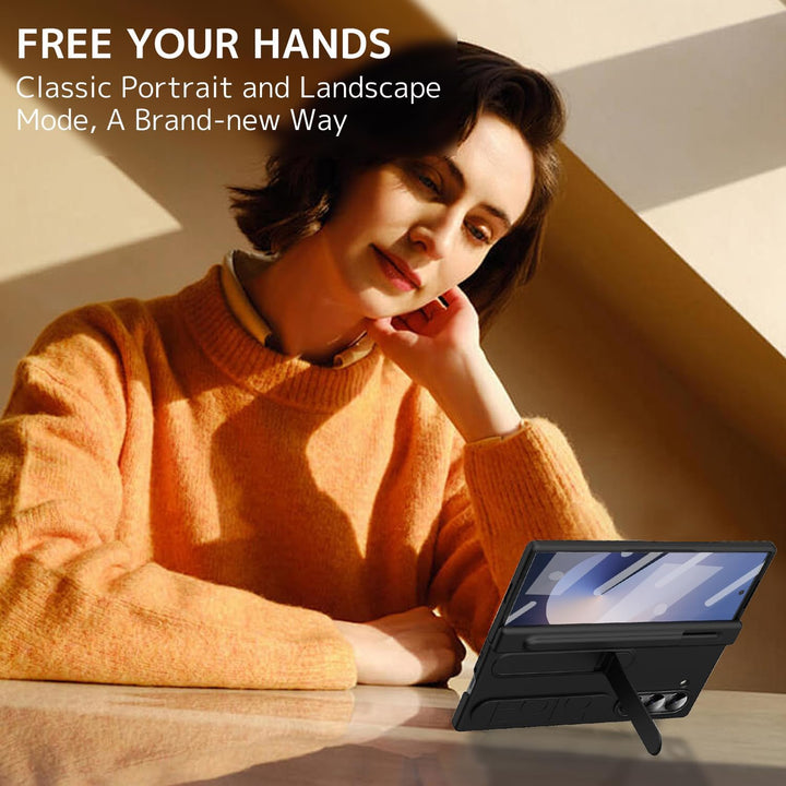 NINKI für Samsung Galaxy Z Fold 5 Hülle mit Armband Samsung Fold 5 hülle mit Displayschutz Galaxy z