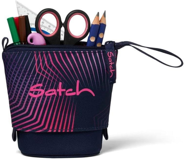 Satch Pack Schulrucksack Set 2tlg. inkl. Pencil Slider (Seismic Pink), Seismic Pink