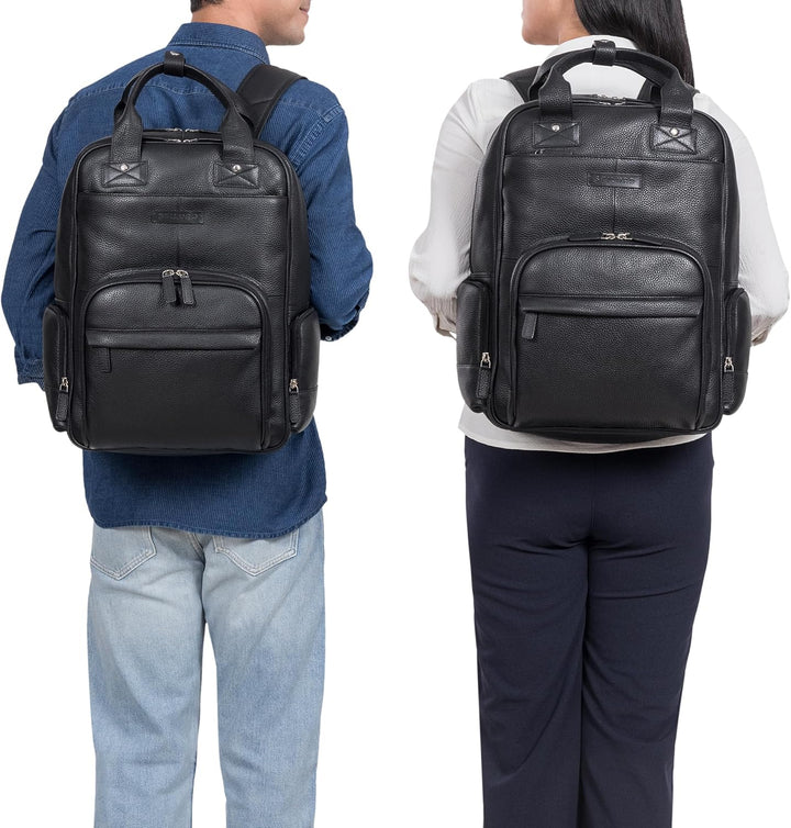 STILORD Kasimir Vintage Leder Wickelrucksack für Damen und Herren Moderner Tagesrucksack Damen Daypa