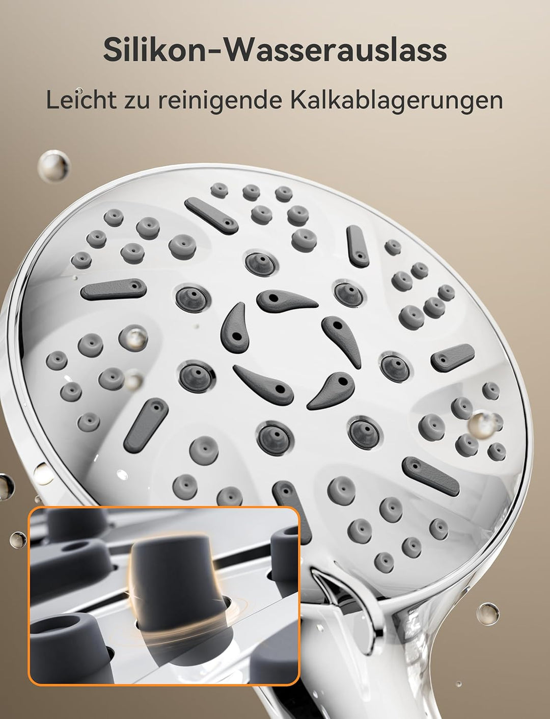 Magichome Duschkopf,Duschkopf Wassersparend 9 Strahlarten, Hochwertige Verchromung Handbrause, Hochd