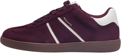 Tamaris Sneaker 1-23624-43 098 Damen Low Top Frauen Schuhe Leder M2362443 37 EU Bordeaux, 37 EU Bord