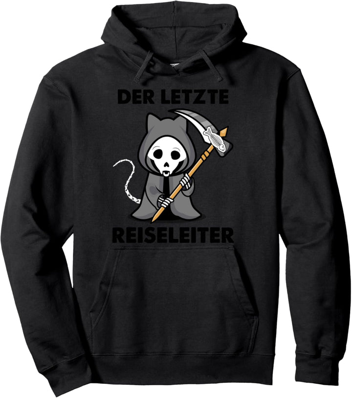 Sensenmann Katzenpapa Der Letzte Reiseleiter Pullover Hoodie