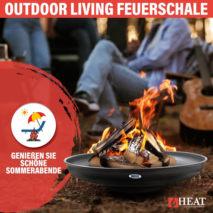 Feuerschale Ø90 cm - BBQ Feuerschalen für den Garten - Feuerstelle Outdoor & Feuertonne - Terrasenof
