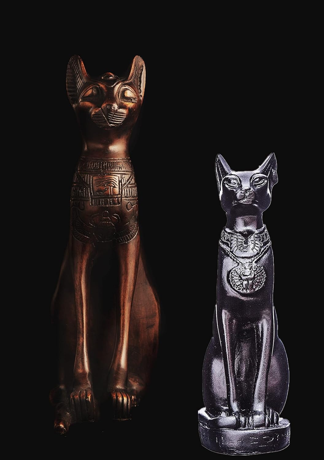 EASCHEER Ägyptische Katzengöttin Bastet, Statue, ägyptische Dekoration, 1 Stück (10,7 cm / 4,2 Zoll,