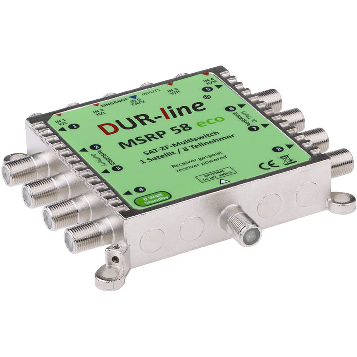 DUR-line MSRP 5/8 eco - Multischalter für 8 Teilnehmer - Geringe Stromaufnahme - 0 Watt Standby Mult