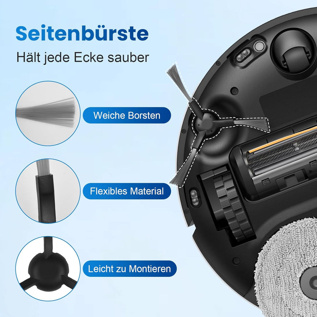 18 Stück Zubehörset für Dreame L10s Pro Ultra Heat / L10s Ultra Gen 2 / X30 Ultral/Mova E30 Ultra Sa