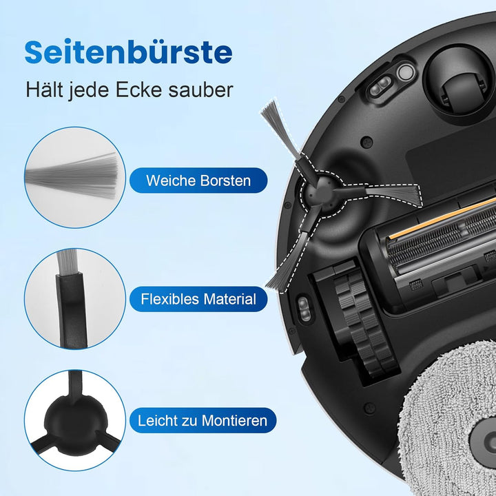 18 Stück Zubehörset für Dreame L10s Pro Ultra Heat / L10s Ultra Gen 2 / X30 Ultral/Mova E30 Ultra Sa
