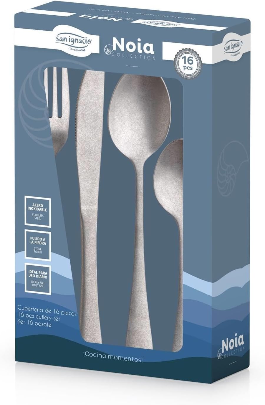 San Ignacio Besteck-Set, 16-teilig, Edelstahl