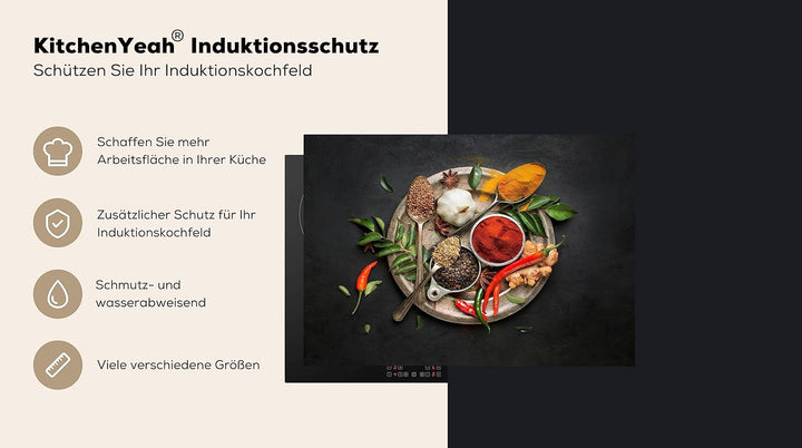 KitchenYeah© Herdabdeckplatte Einteilig Küche Ceranfeld Abdeckplatte Cerankochfeld Abdeckung Indukti