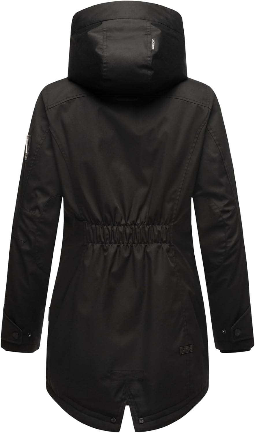Navahoo Damen Übergangsjacke Warmer Kurzmantel Regenjacke wasserdicht mit Kapuze Brinjaa XS-XXL S Sc