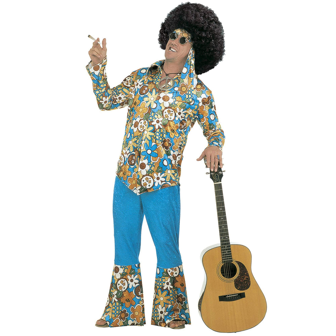 "HIPPIE MAN" velvet (shirt, pants, headband) - (XL), XL