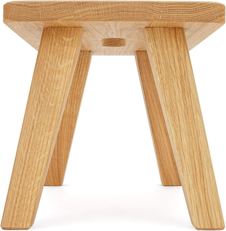 Anton Doll Holzmanufaktur, Fussschemel Emil ®, Naturprodukt 100%, handgefertigter Hochwertiger Hocke