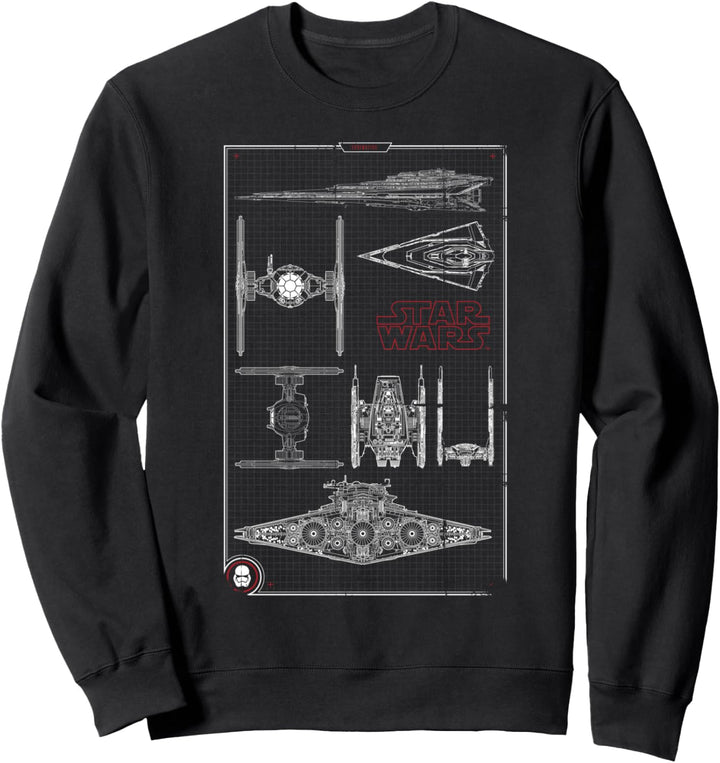 Star Wars Imperial Schematics White Sweatshirt