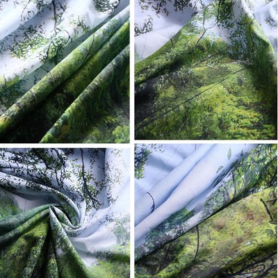 Wandbehang Grün, Wandteppich Natur Wasserfall Wandtuch Dschungel Tapestry Mountains Wandteppich Fels