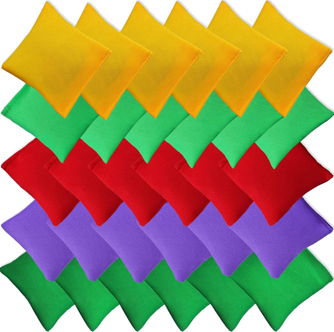 30 Stück Cornhole Säckchen, 7 x 7cm Cornhole Bean Bags, Dosenwerfen Nylon Sitzsäcke Werfen, Quadrati