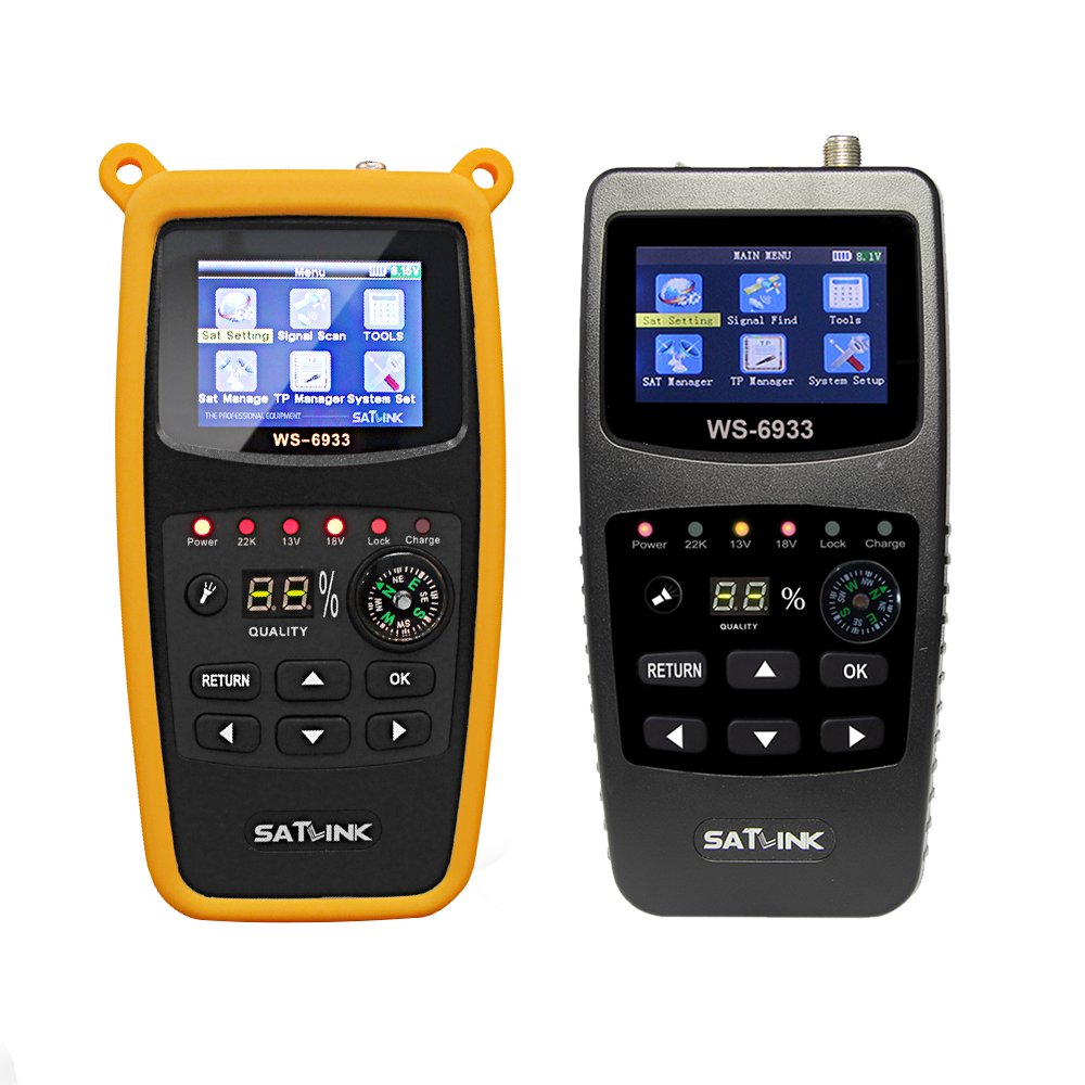 SATLINK Satellite Finder Meter DVB-S2/S HD Digital Sat Finder Mit 2.1 inch LCD Display Kompass Satme