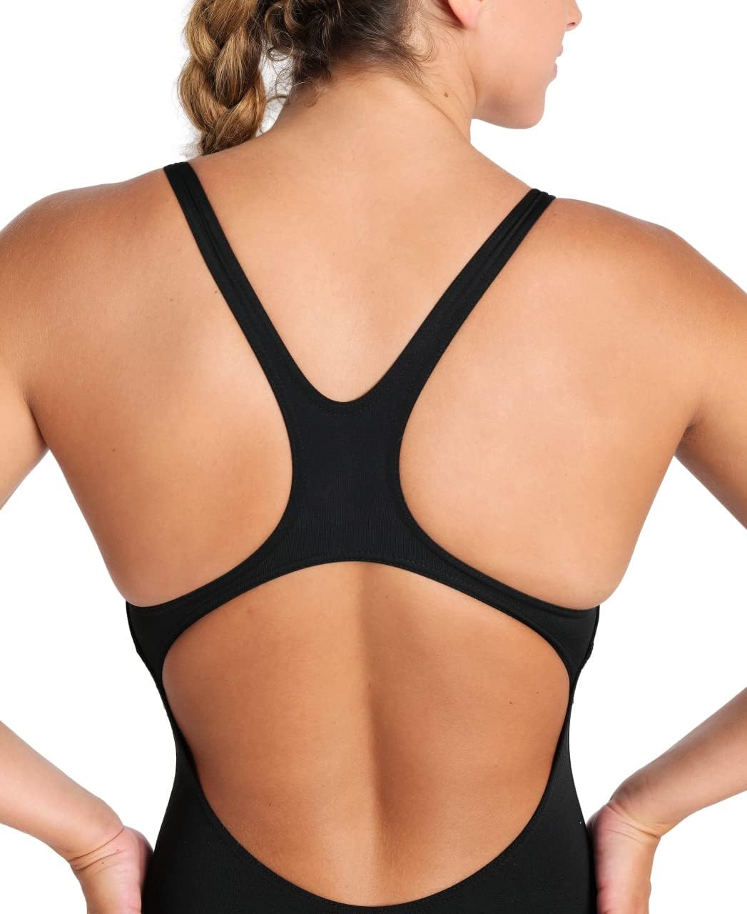 ARENA Damen Women's Team Swimsuit Swim Pro Solid Badeanzüge (1er Pack) 30 Black-white, 30 Black-whit