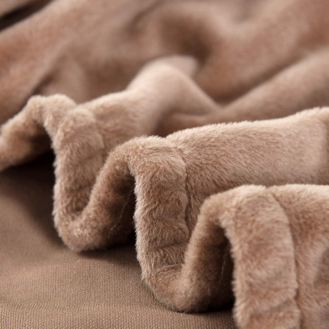 PETCUTE Sofabezüge Elastische 2 Sitzer Sofabezüge Dicke couchbezug Sofa Überwürfe Sofahusse Kamel 2