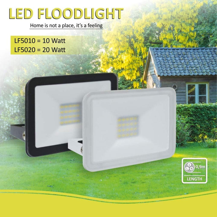 ELRO LF5020 LED-Aussenleuchte - Elegantes Design - Aus robustem Aluminium - Verstellbar - 20W - 1600
