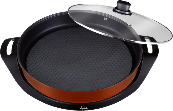 Jata JEPE1639 Elektrische Paella-Pfanne, antihaftbeschichtet, Durchmesser 38 cm, Tiefe 5 cm, gleichm