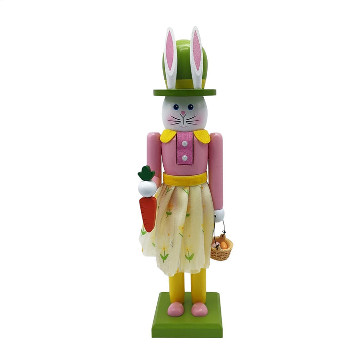 Generisch Nussknackers Ostern 30 cm Osterhase Nussknackers Figuren Osterdeko Easter Bunny Nutcracker