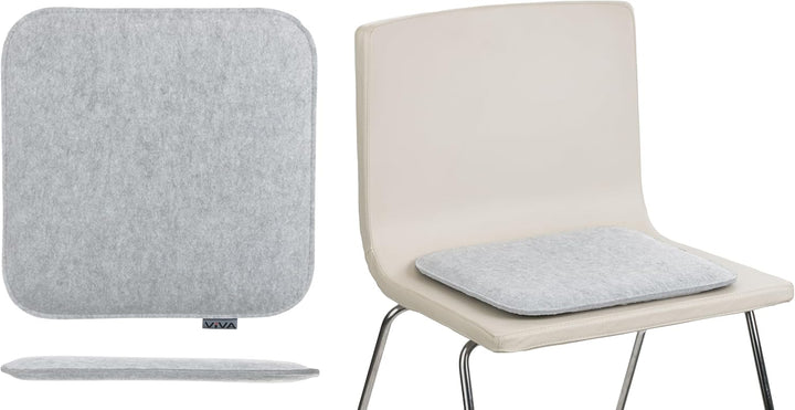 Brandsseller 8er Set Sitzkissen aus Filz 35x35x2 cm – Robuste Stuhlauflagen für innen und aussen, ec
