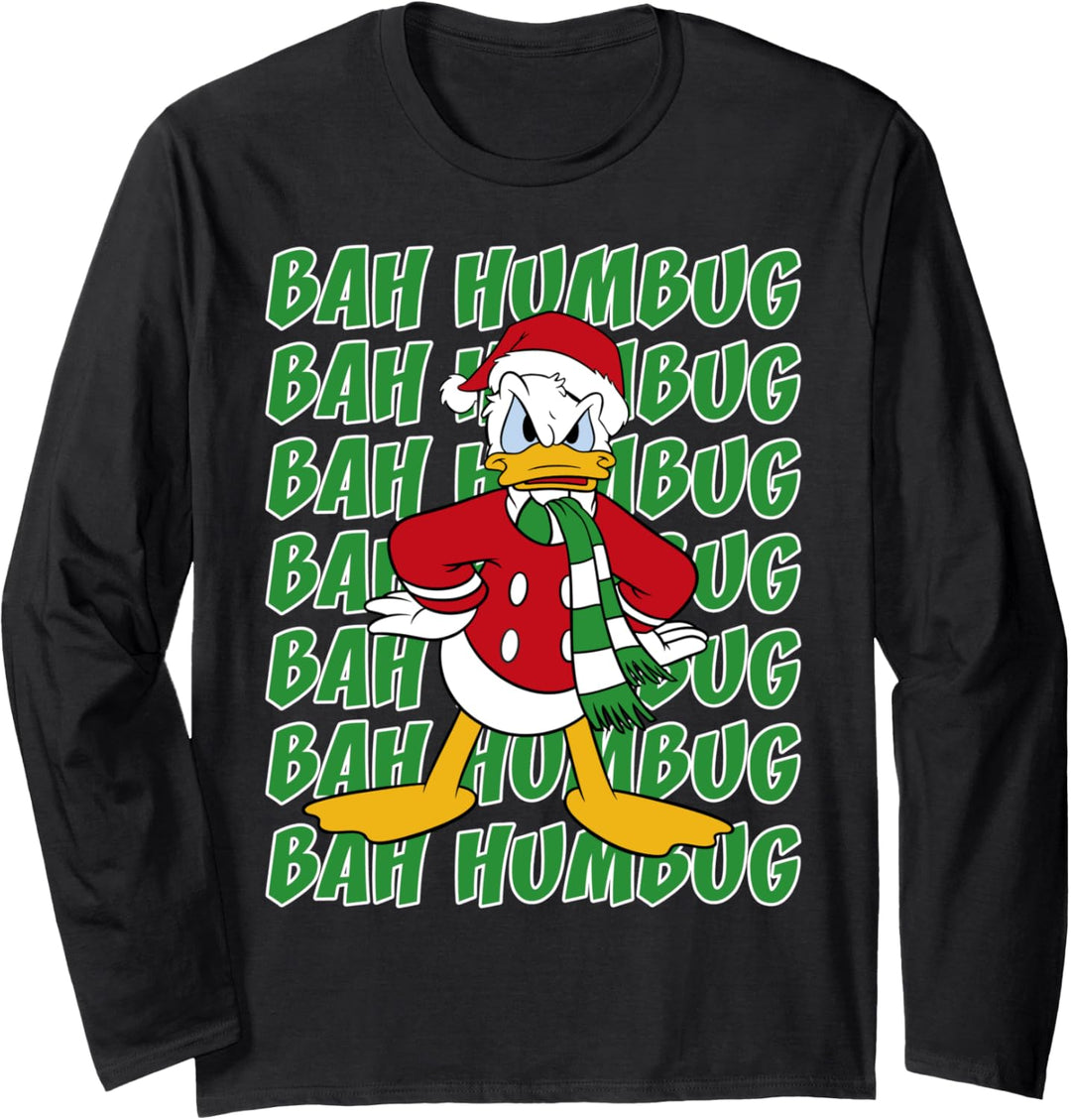 Disney Mickey And Friends Weihnachten Donald Bah Humbug Langarmshirt