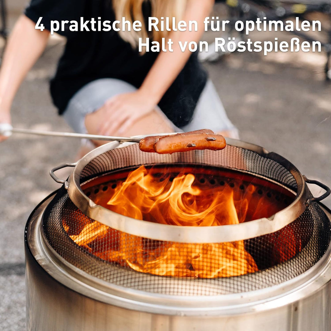 Solo Stove Funkenschutz für Yukon Feuerschale I Feuerschalengitter, Funkenhaube, Feuerstelle Zubehör